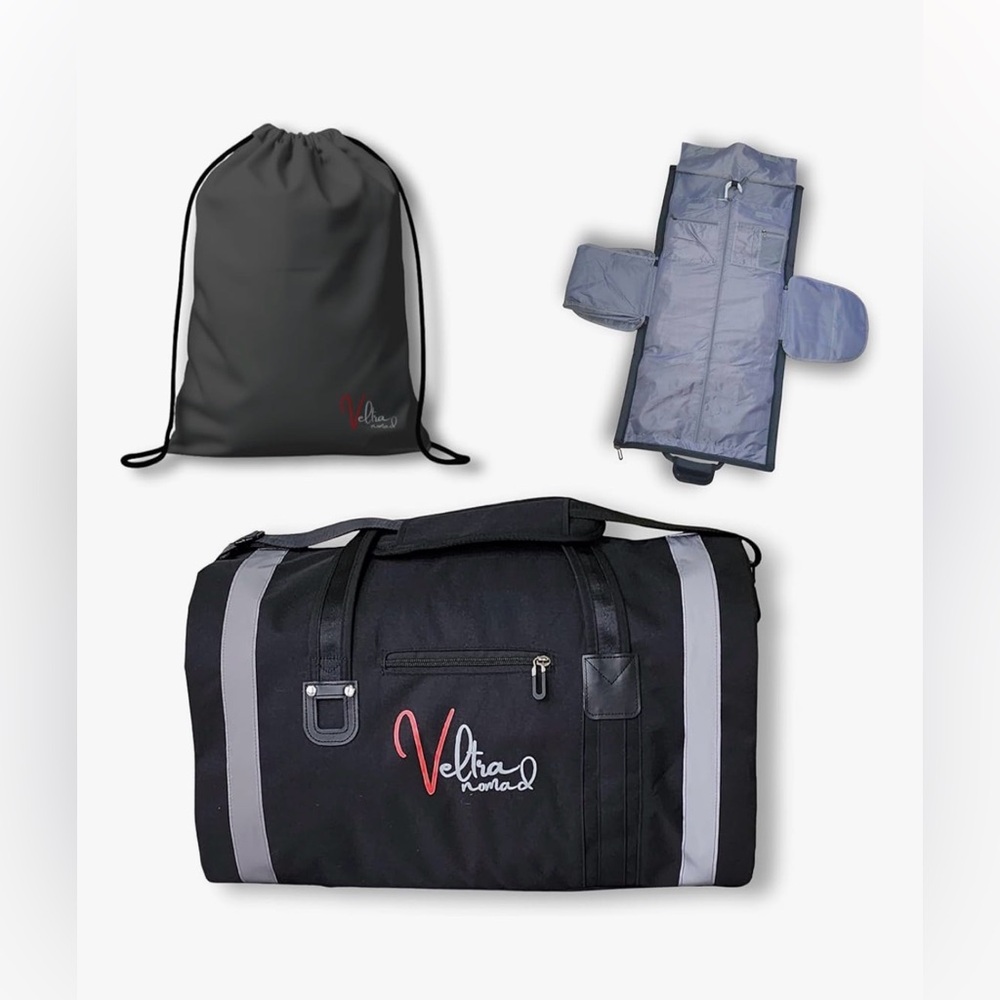 Veltra Nomad Convertible Garment Duffel Bag Carry-On NEW Travel Bag Black